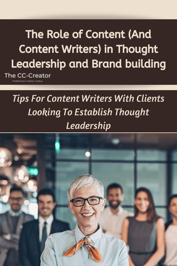 Content writers and thought leadership